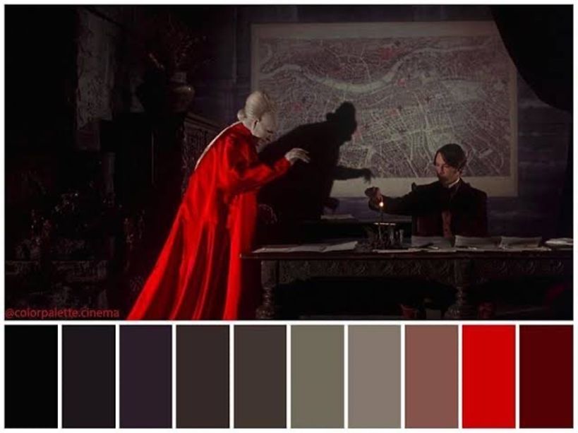 Inspiración de paleta de color: Dracula de Bram Stoker.
