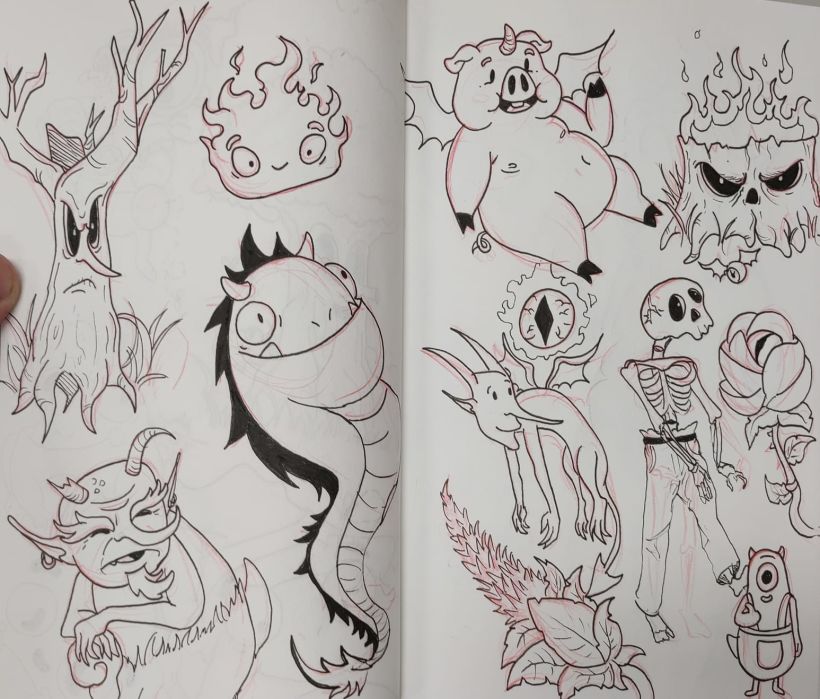Meu projeto do curso: Caderno de desenho: Crie personagens fantásticos
