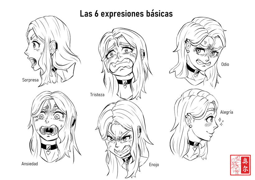 Expresiones básicas de Nicole Satou