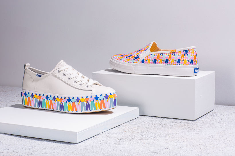My Rainbow People print and illustration for a special range of Keds