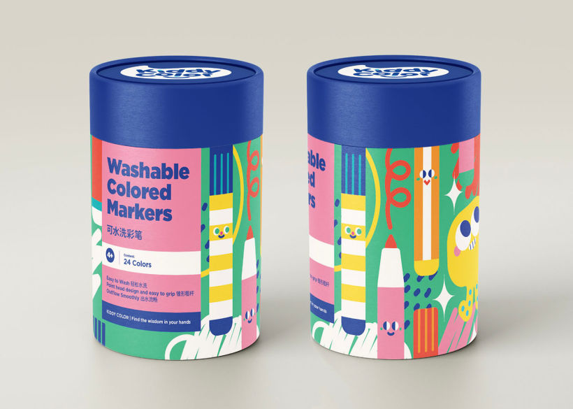 Kids Markers packaging design