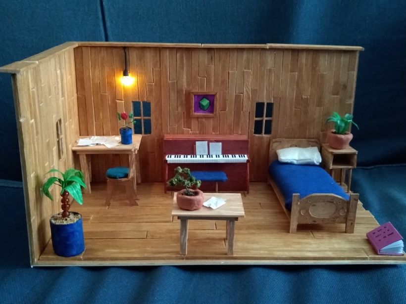 Based off Stardew Valley's character, Elliott's cabin interior. 