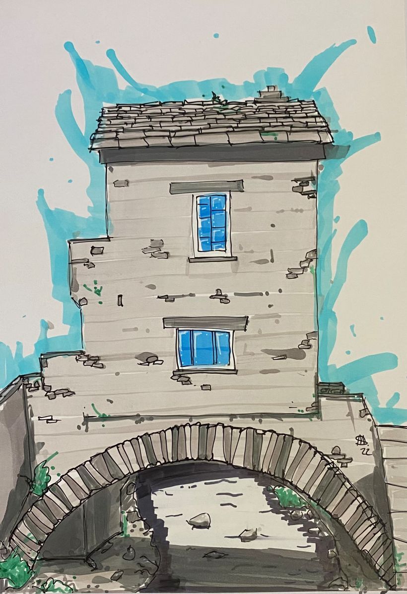 My project for course: Expressive Architectural Sketching with Colored Markers 4