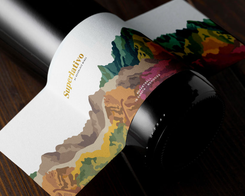 Diseño de etiqueta de vino Superlativo 1