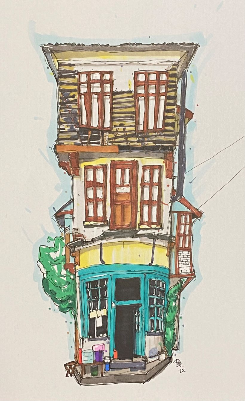 My project for course: Expressive Architectural Sketching with Colored Markers 6
