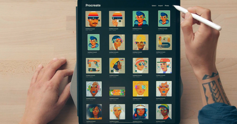 Procreate es el software más popular para crear ilustraciones digitales en iPad. 