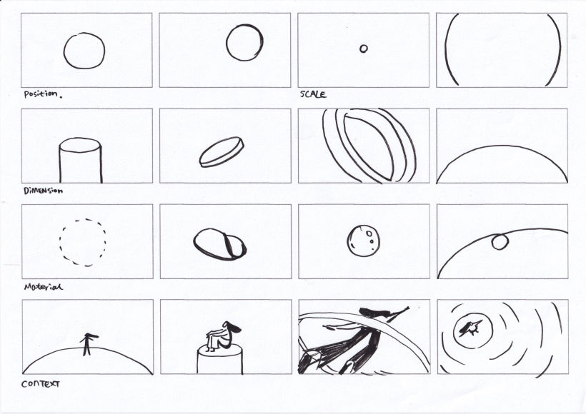 From One Script to Different Storyboards - "A circle" & "Inside a circle"