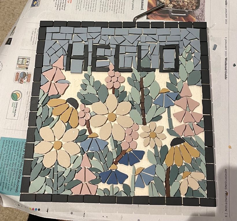 My project for course: Modern Mosaic Art: Make Floral Compositions with Tiles 3