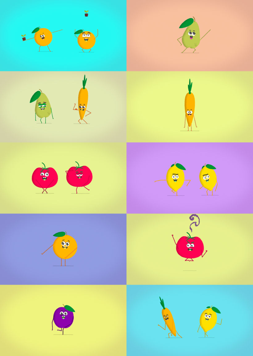 Party fruits / animation 3