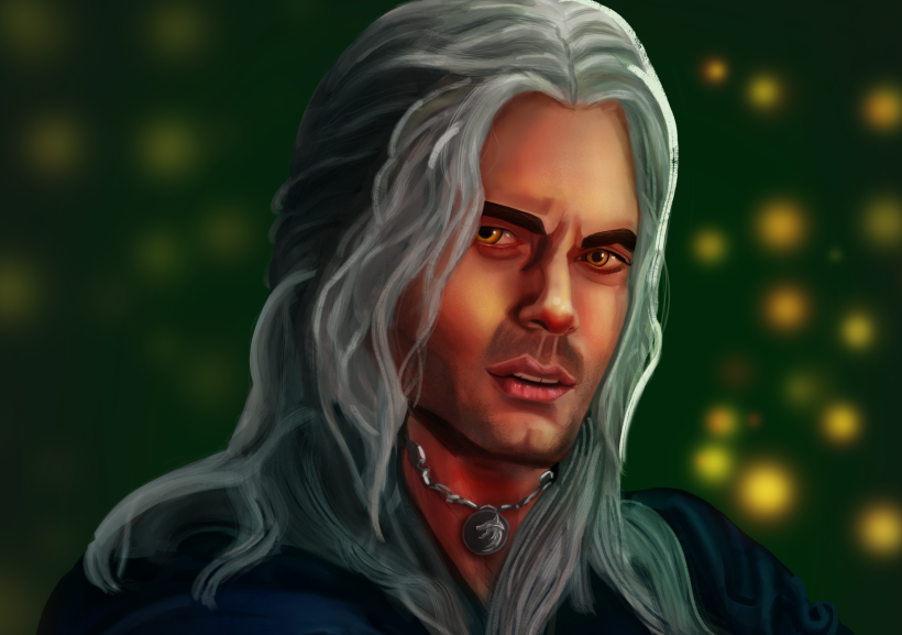 Portrait of Henry Cavill as Geralt  2