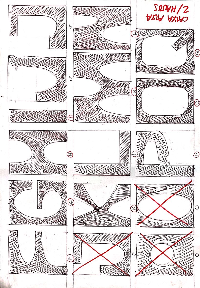 FATFACE (Sketches for an original typeface) (2022) 2