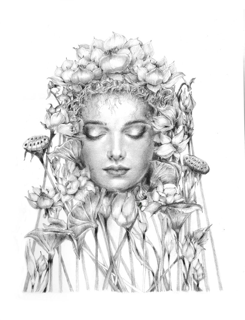 "Flora", my project for course: Natural Illustration with Digital Painting 2