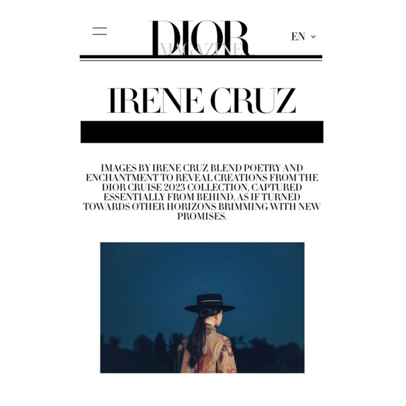 Dior - Cruise 23 Campaign by Irene Cruz 1