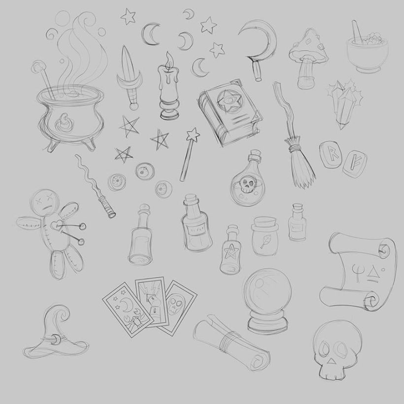 Sketches of possible motifs 1