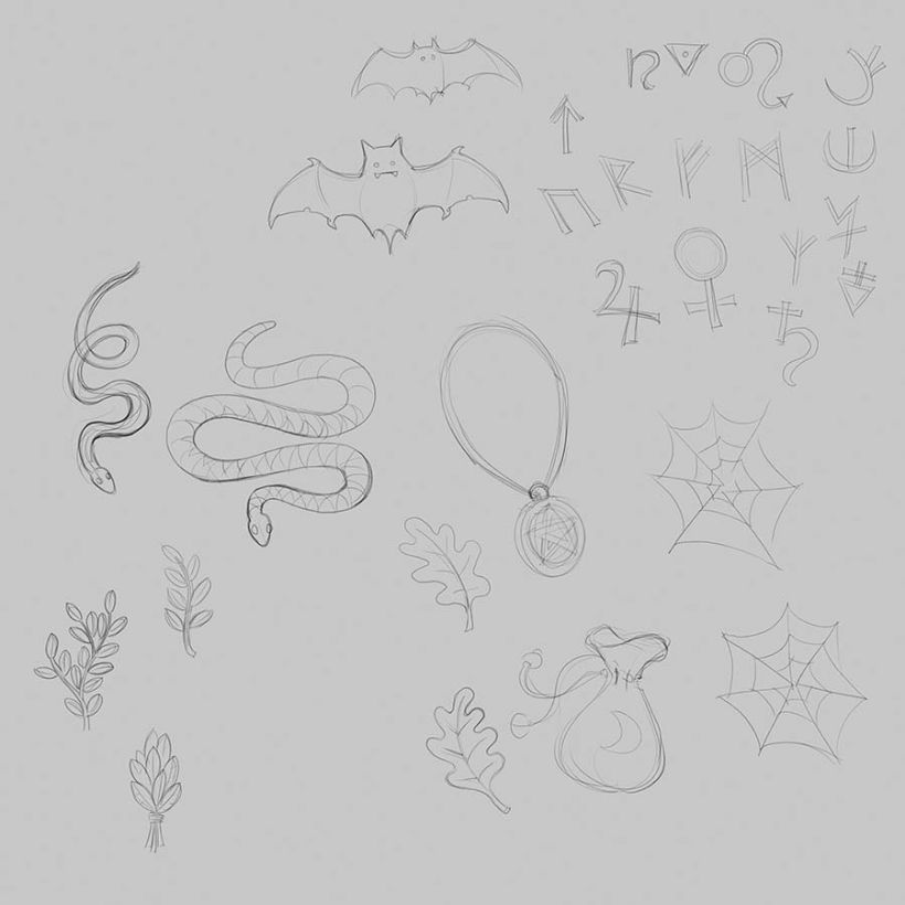 Sketches of possible motifs 2