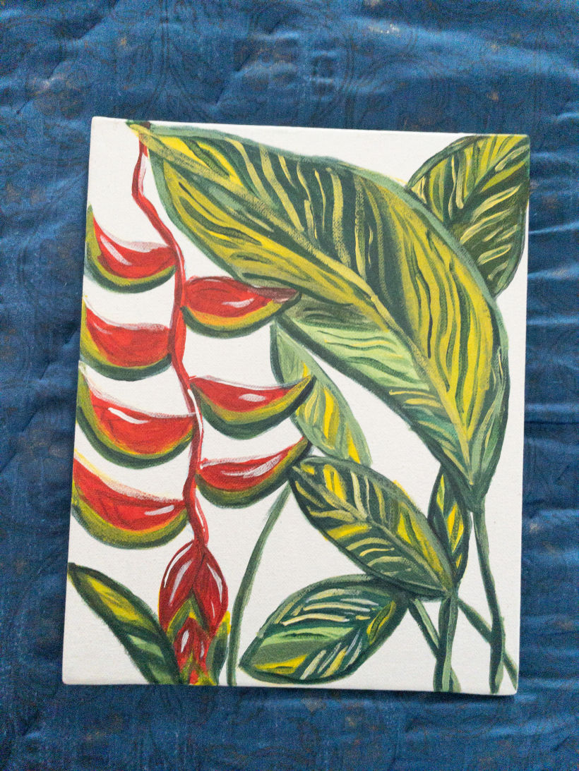 My project for course: Acrylic Painting: Create Colorful Tropical Art 2
