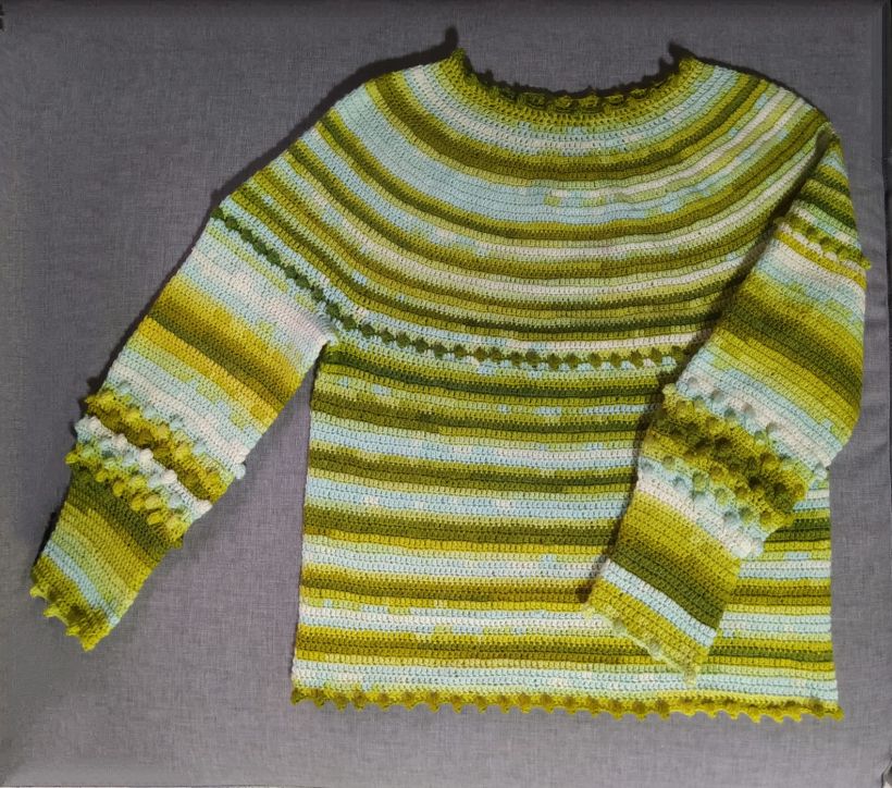 Mi proyecto del curso: Crochet: diseña prendas y patrones con tejido  circular