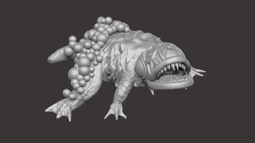 Mi proyecto del curso: Diseño de criaturas 3D con ZBrush y Photoshop 4