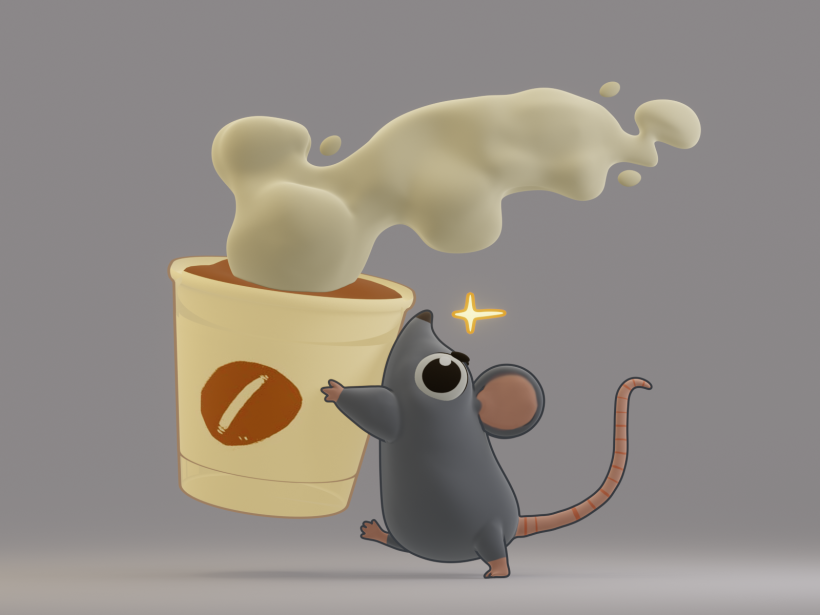 Coffee fuel for this rodent 2
