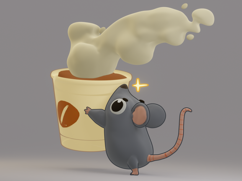 Coffee fuel for this rodent 2