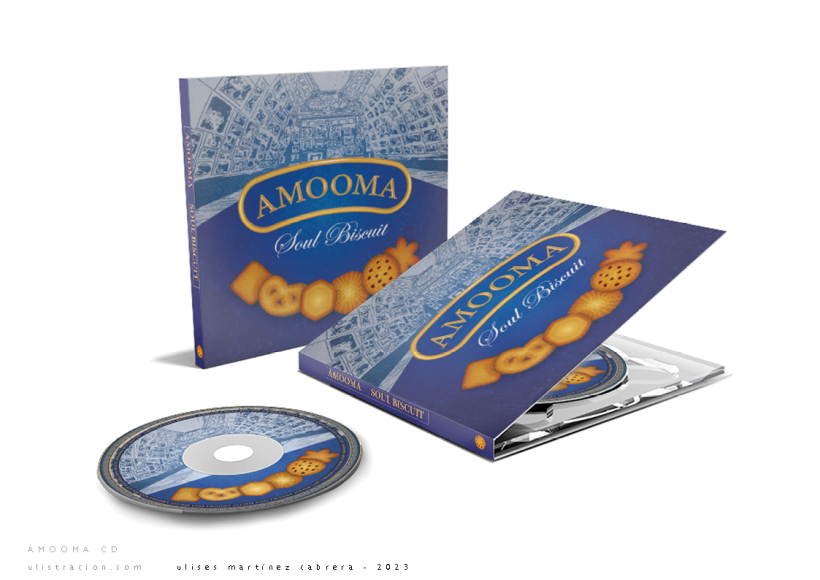Diseño y maquetación de disco - Amooma Soul Biscuit 3