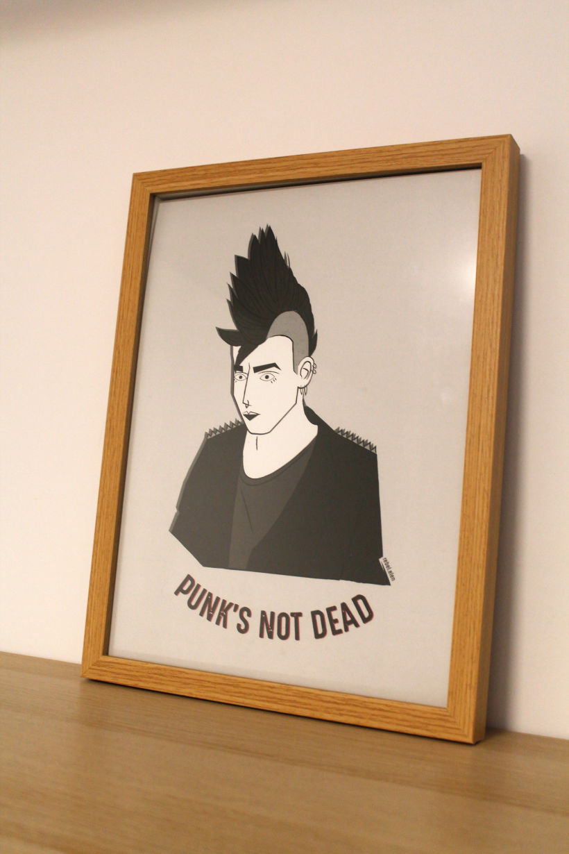 Poster: "Punk's not dead"