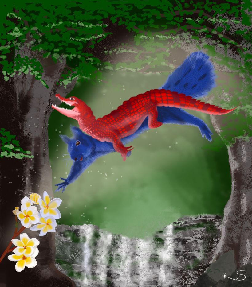 Mein Abschlussprojekt Für Den Kurs Digitale Fantasy Tierillustration Für Anfänger Domestika 8827