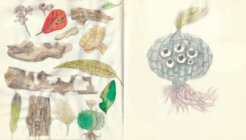 Mi proyecto del curso: Sketchbook de naturaleza fantástica: dibuja criaturas de otro mundo 3