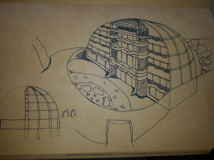 Mi proyecto del curso: Dibujo arquitectónico: de la imaginación a la conceptualización 3