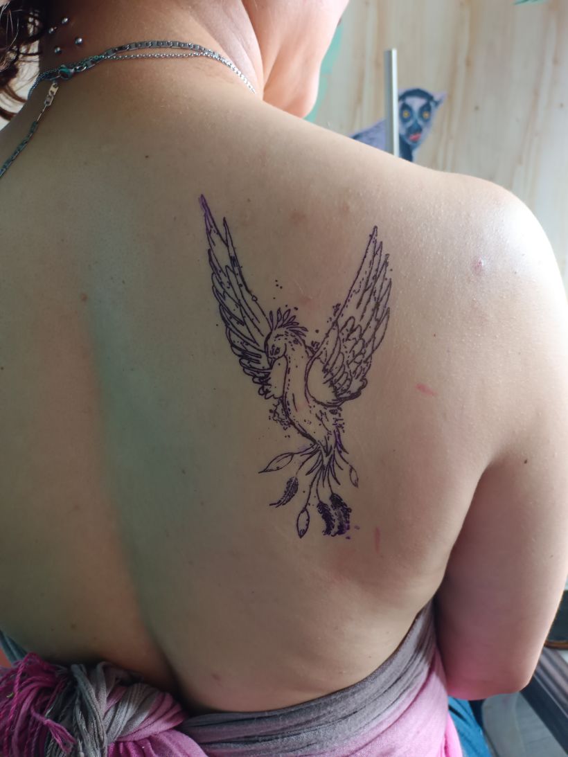 Mi proyecto del curso: Técnicas de tatuaje estilo acuarela: arte sobre piel 2