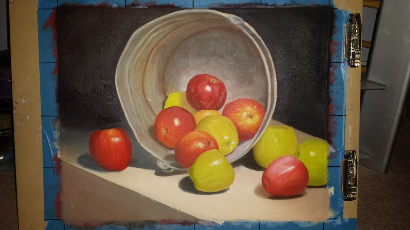 Bucket of Apples Still Life 2