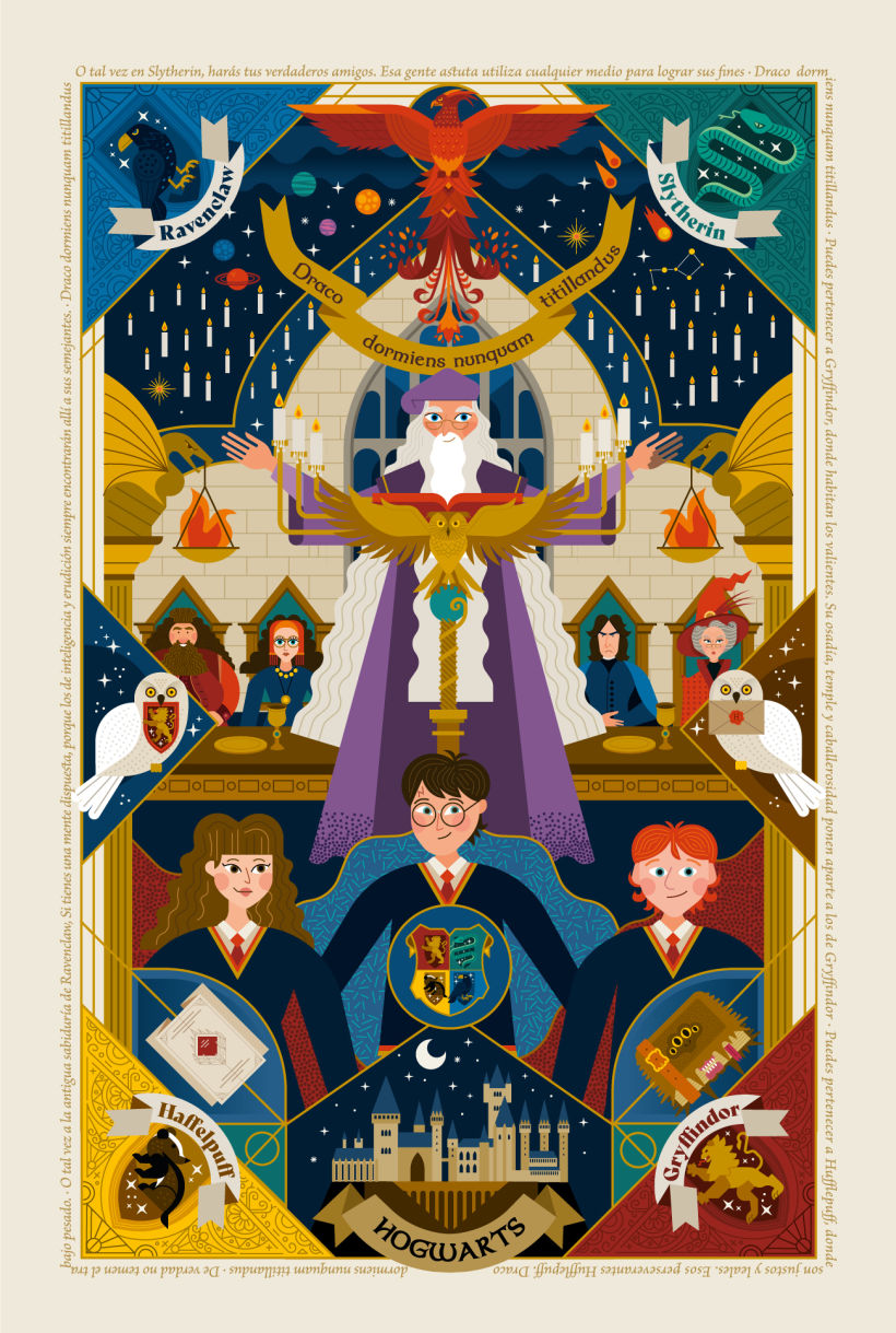 Cartel de Hogwarts – Saga de Harry Potter 1
