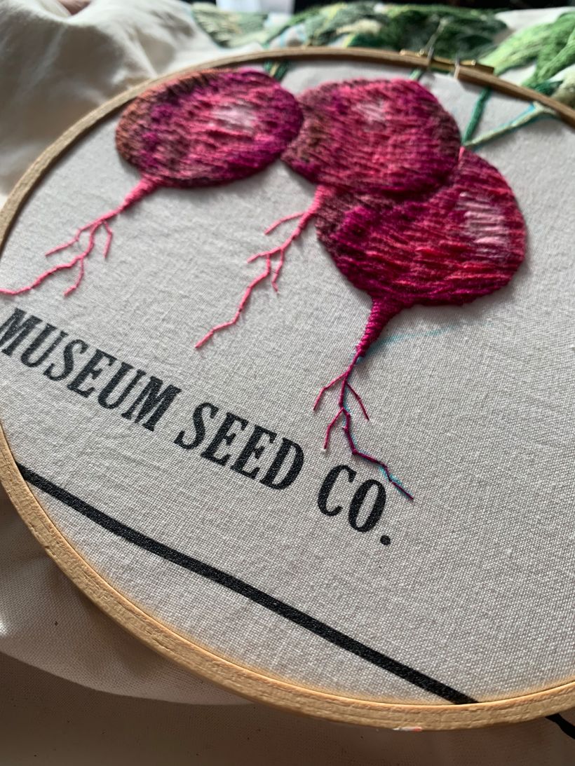 Vintage Seed Packet Embroidery