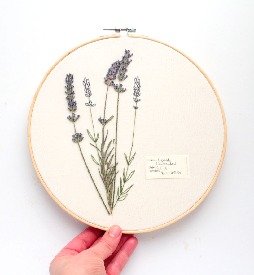 Pressed Plant Embroidery 2
