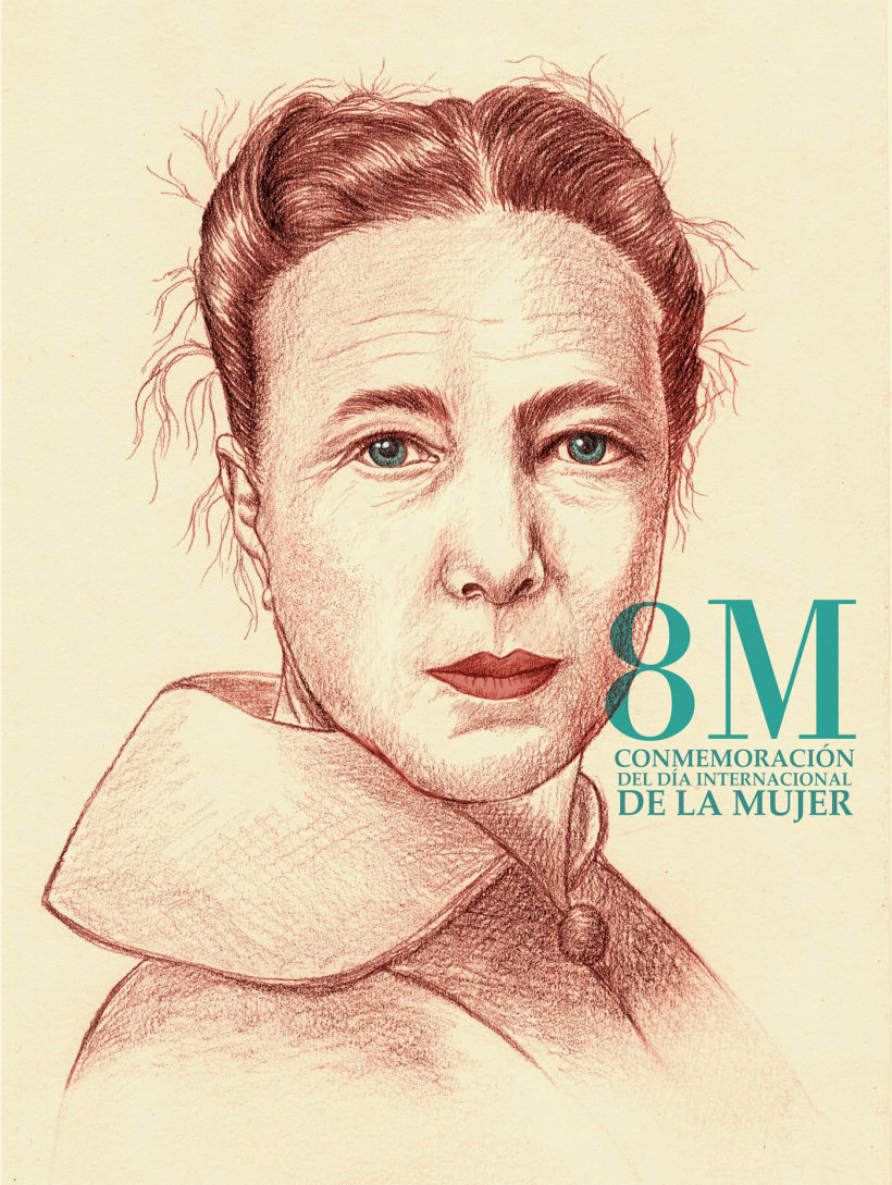 Retrato Simone de Beauvoir 1