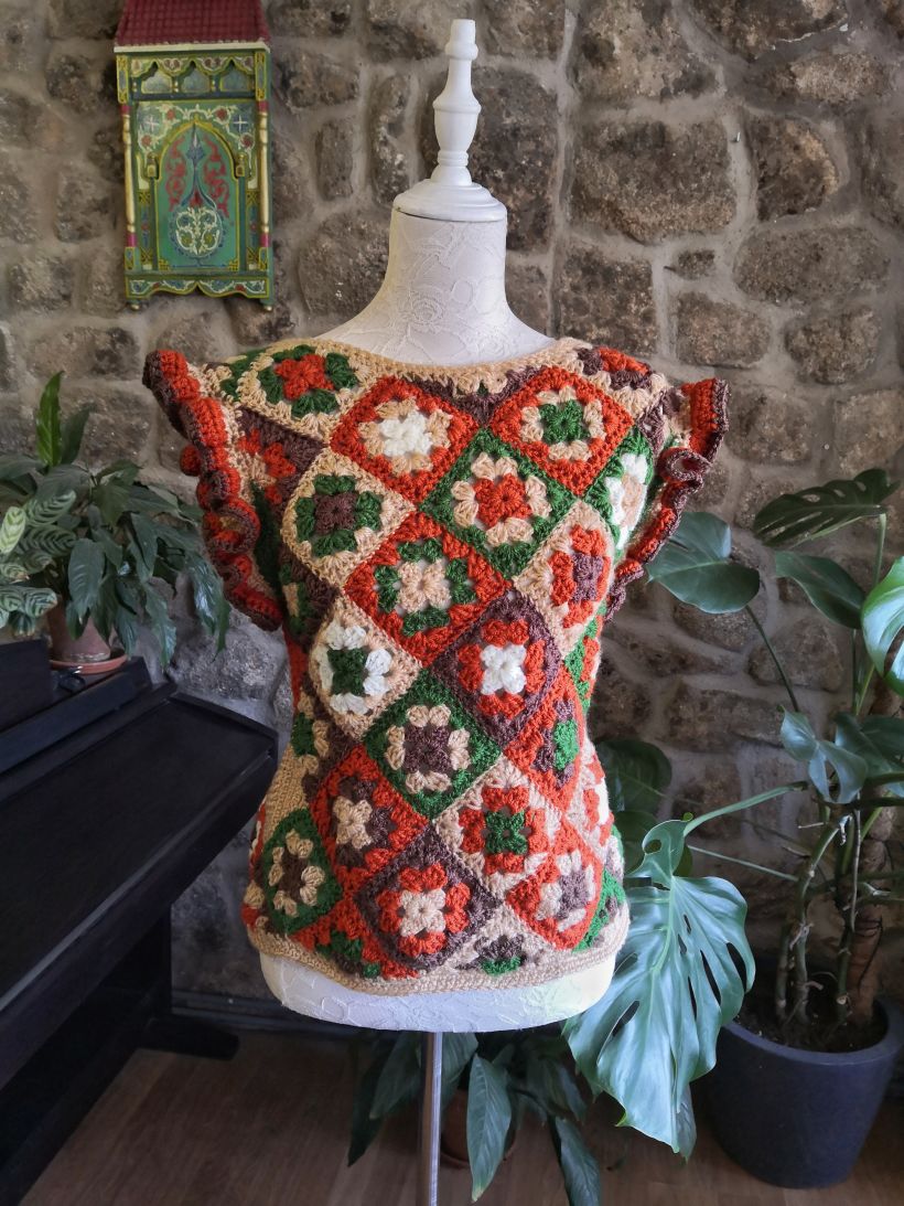 Mi proyecto del curso: Grannies de crochet: haz tu propio suéter 2