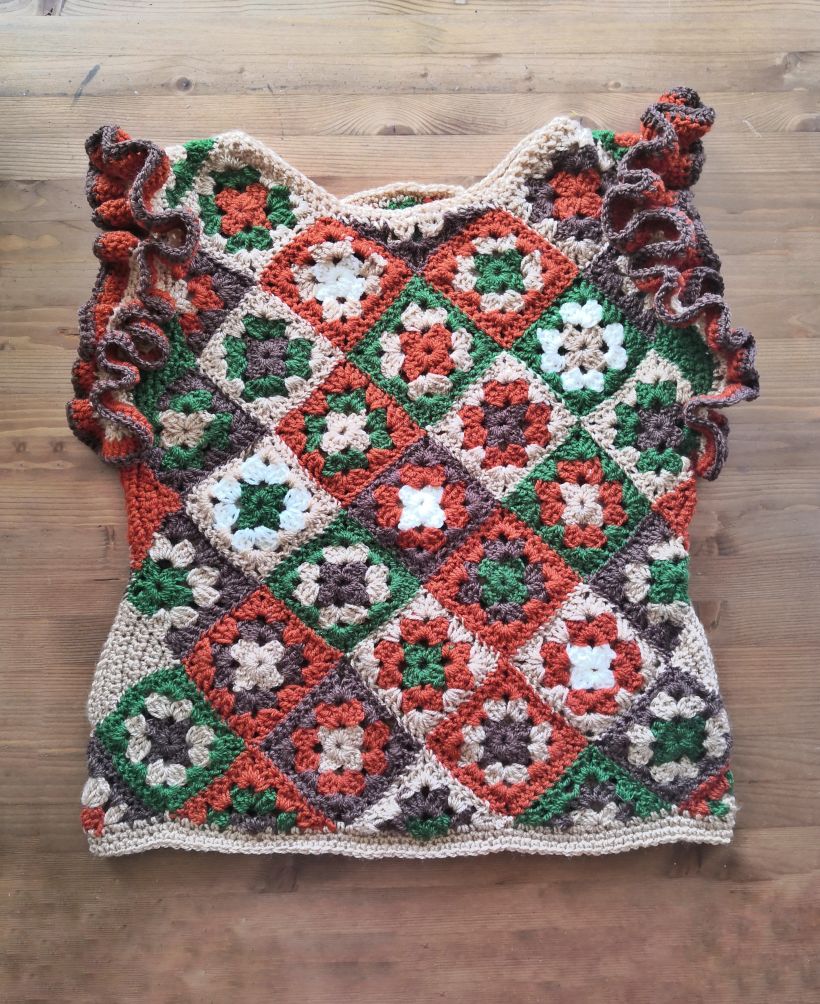 Mi proyecto del curso: Grannies de crochet: haz tu propio suéter 3