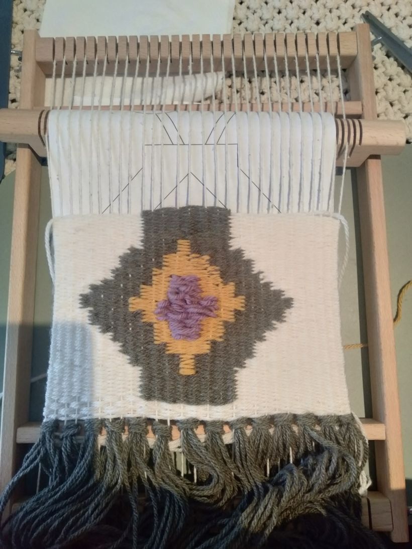 Mi proyecto del curso: Tejido de tapices en telar de alto lizo 6