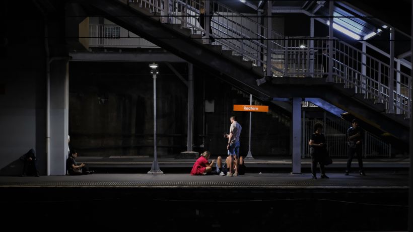 What lovely scenes while waiting for his train