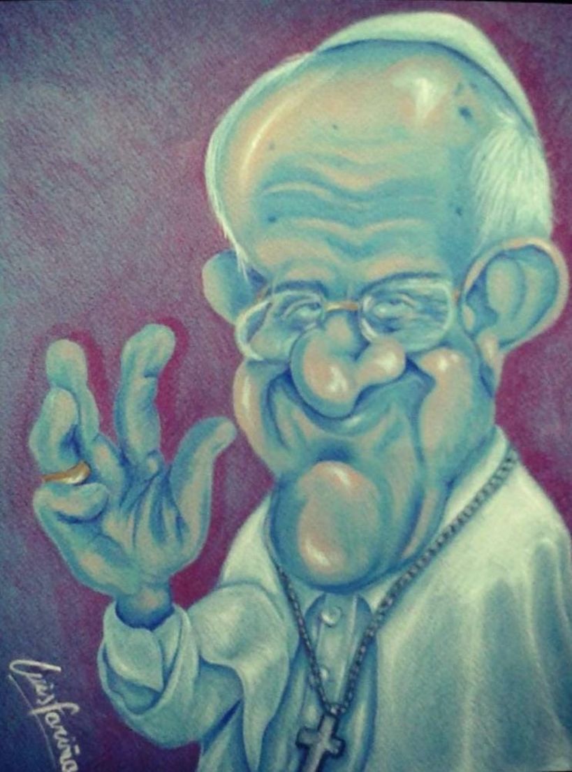 Hoja celeste (El Papa Francisco)