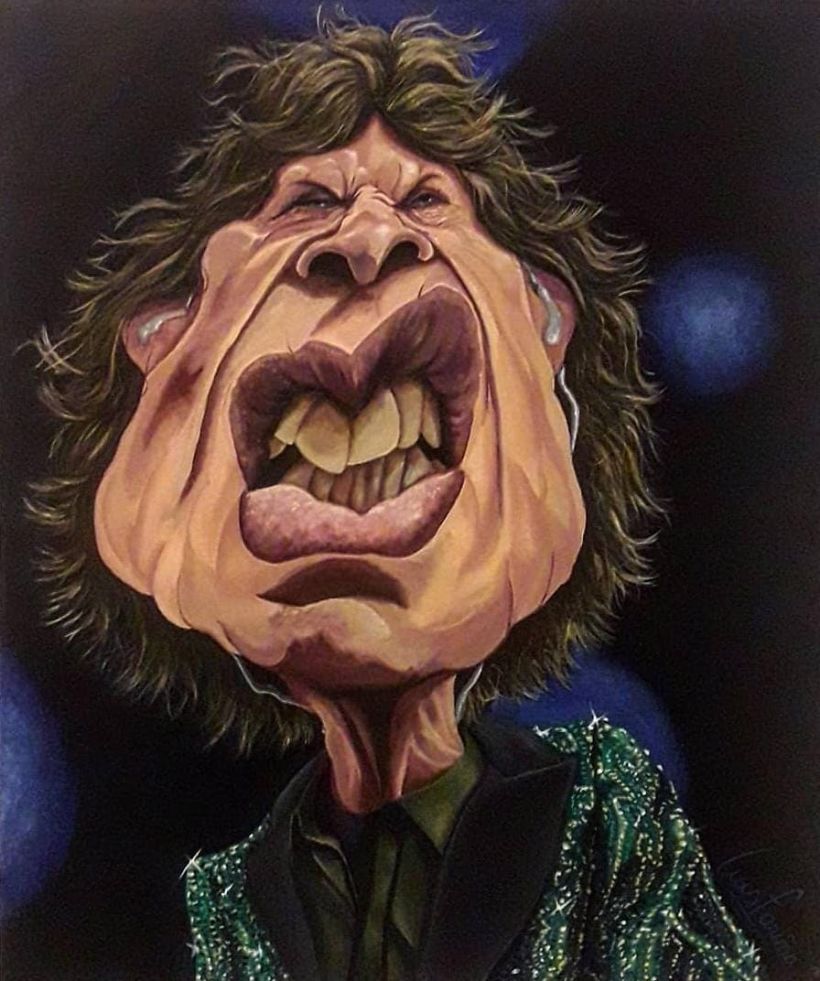 Mick Jagger (Acrílico)