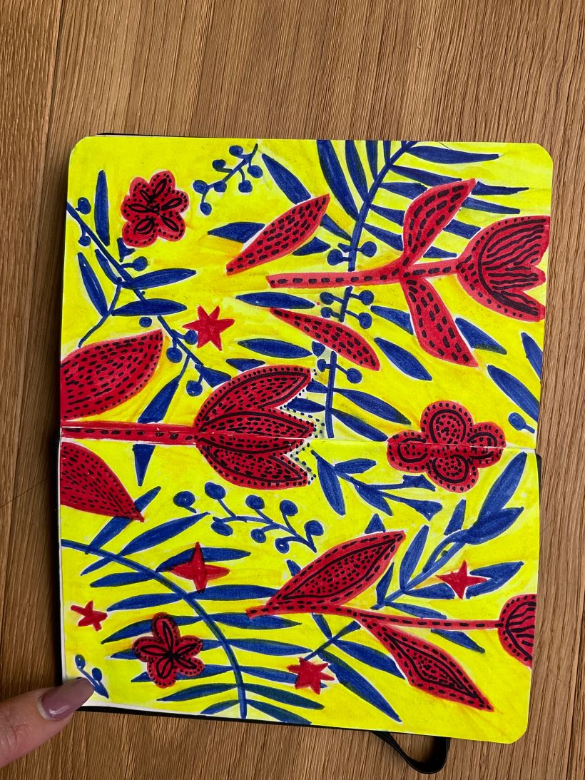 My project for course: Botanical Patterns in a Sketchbook: Conquer the Blank Page 6