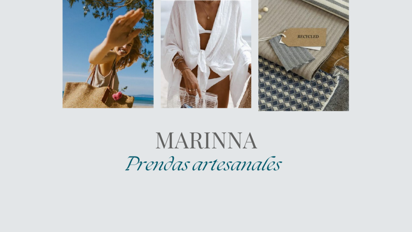 Mi proyecto del curso: Diseño de Branding para marca MARINNA 1