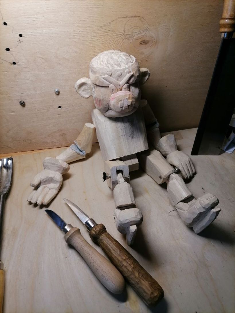 My project for course: Wooden Marionettes: Making Puppets from Scratch 6