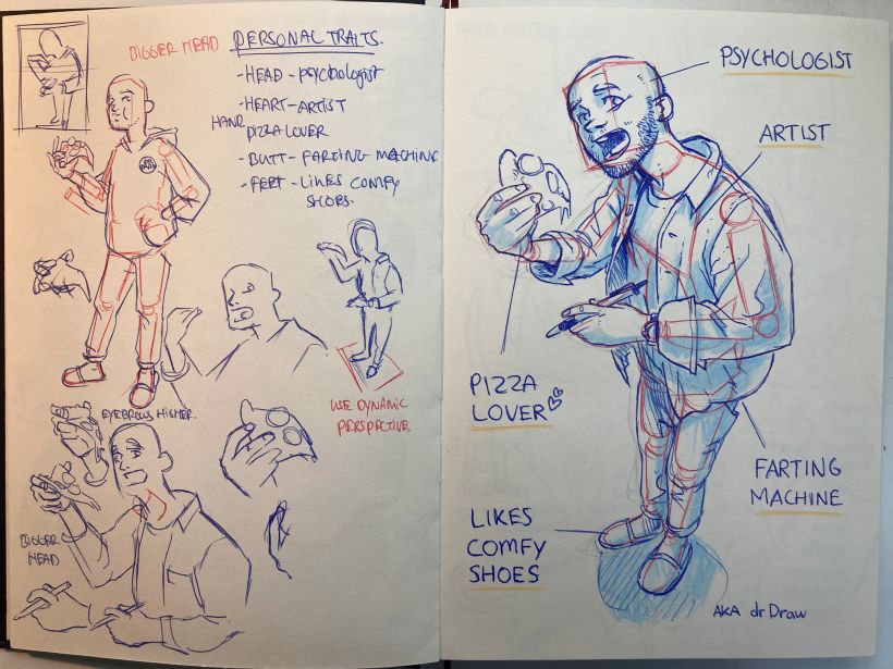 Sketchbook illustrations + sketch 1