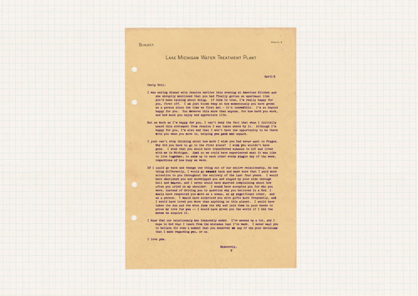 Fake love letters: a selection of real emails turned into vintage paper props 5