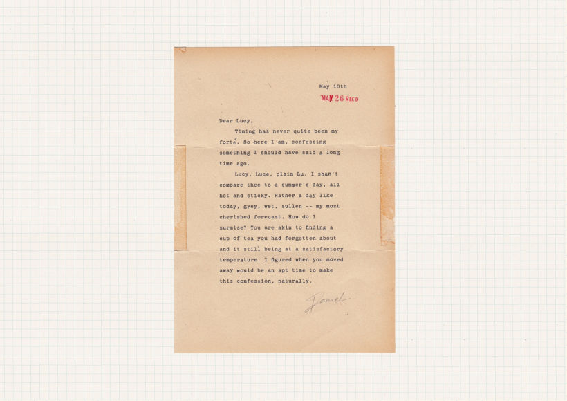 Fake love letters: a selection of real emails turned into vintage paper props 6