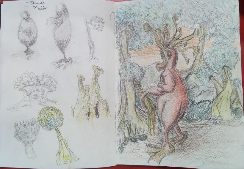 My project for course: Whimsical Sketchbook: Draw Imaginary Creatures from Nature 4
