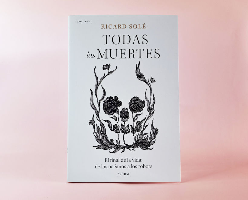 Ilustración para "Todas las muertes" de Ricard Solé (maquetación de editorial Crítica).