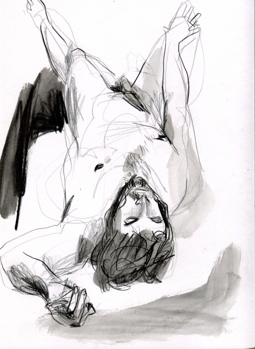 Life drawing sessions. Male figure.  2